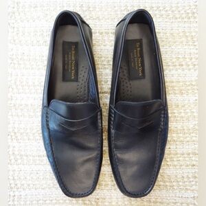 To Boot New York Mens 12 Palo Alto Black Leather Driver Driving Penny Loafer